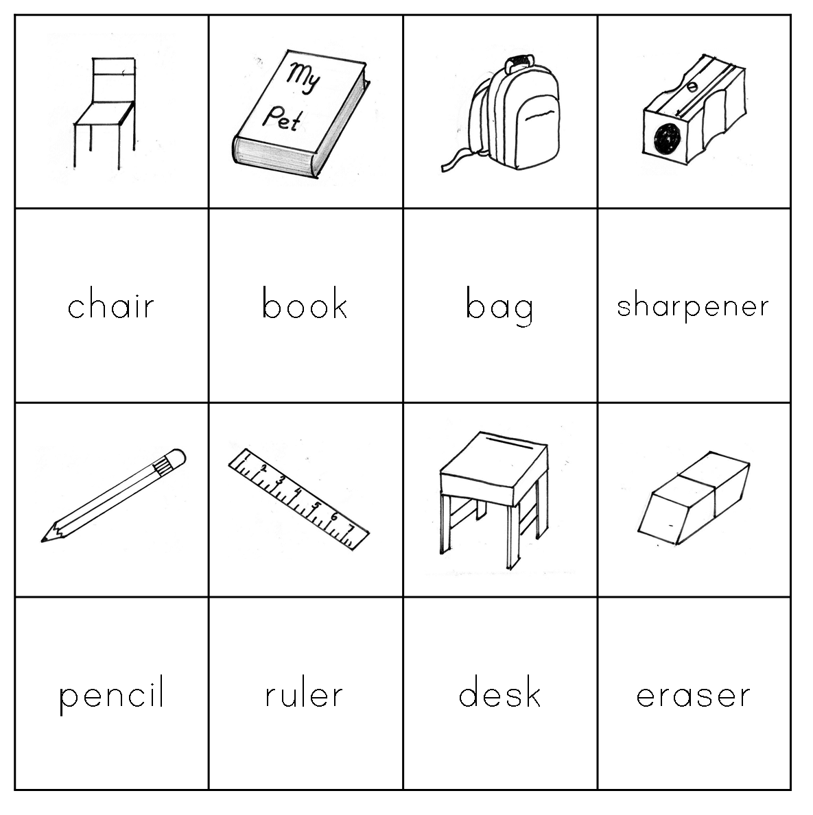 School objects карточки. Карточки Classroom objects. Школьные принадлежности Worksheets. Classroom objects раскраска.